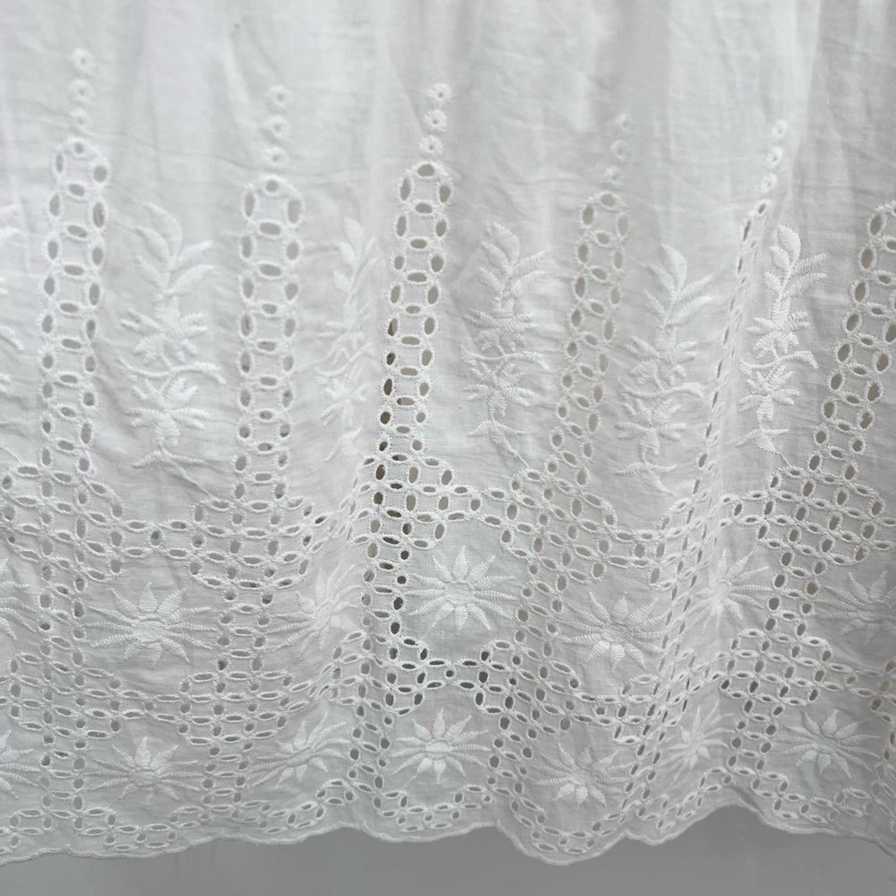 HD in Paris White Lace Eyelet Tiered Maxi Dress - Picture 3 of 6